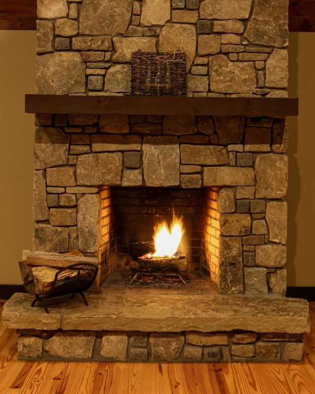 Stone Fireplace Installation